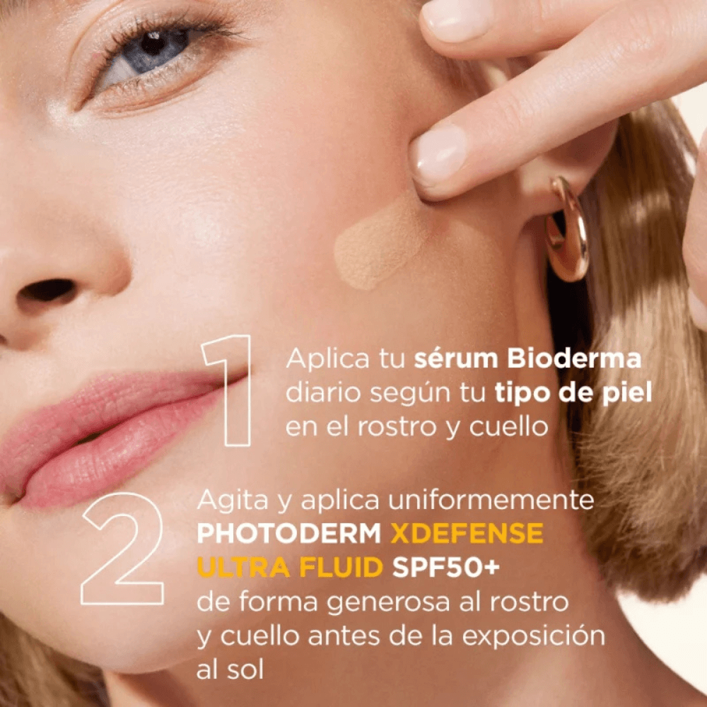 Photoderm Xdefense Ultra Fluid SPF 50+ con Color Tono Claro Bioderma - Image 2