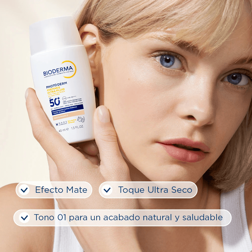 Photoderm Xdefense Ultra Fluid SPF 50+ con Color Tono Claro Bioderma - Image 3